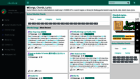 What Chords.vip website looked like in 2024 (1 year ago)