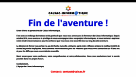 What Calsac.fr website looks like in 2024 