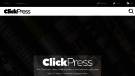 What Clickpress.com website looks like in 2024 