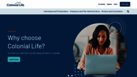 What Coloniallife.com website looks like in 2024 