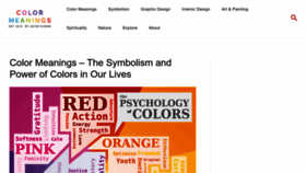 What Color-meanings.com website looks like in 2024 