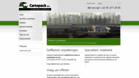 What Cartopack.be website looks like in 2024 