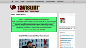 What Chinavisum-service.de website looks like in 2024 
