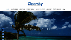 What Clearsky.co.uk website looks like in 2024 