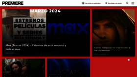 What Cinepremiere.com.mx website looks like in 2024 