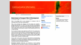 What Communicativeinformatics.com website looks like in 2024 