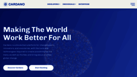 What Cardano.org website looks like in 2024 