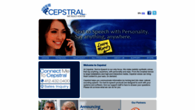 What Cepstral.com website looks like in 2024 
