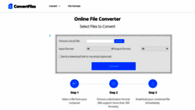 What Convertfiles.com website looks like in 2024 