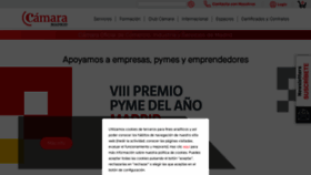 What Camaramadrid.es website looks like in 2024 