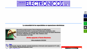 What Comunidadelectronicos.com website looks like in 2024 