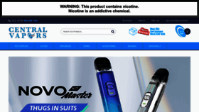 What Centralvapors.com website looks like in 2024 