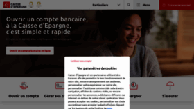 What Caisse-epargne.fr website looks like in 2024 