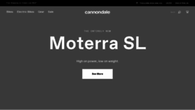 What Cannondale.com website looks like in 2024 