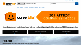 What Careerbliss.com website looks like in 2024 