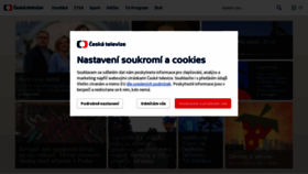 What Ceskatelevize.cz website looks like in 2024 