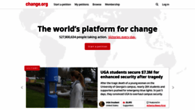 What Change.org website looks like in 2024 