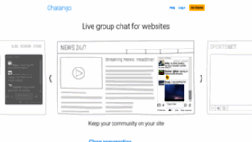 What Chatango.com website looks like in 2024 