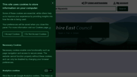 What Cheshireeast.gov.uk website looks like in 2024 