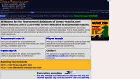 What Chess-results.com website looks like in 2024 