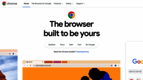 What Chrome.com website looks like in 2024 