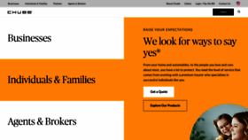 What Chubb.com website looked like in 2024 (1 year ago)
