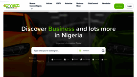 What Connectnigeria.com website looked like in 2024 (1 year ago)