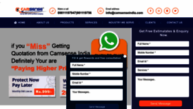 What Camsenseindia.com website looks like in 2024 