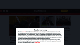 What Citizen.co.za website looks like in 2024 