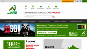 What Chambre-agriculture.fr website looks like in 2024 