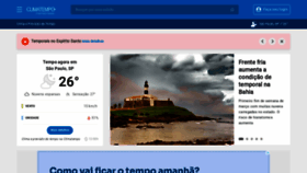 What Climatempo.com.br website looks like in 2024 