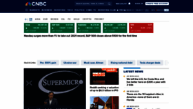 What Cnbc.com website looks like in 2024 