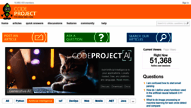 What Codeproject.com website looked like in 2024 (1 year ago)