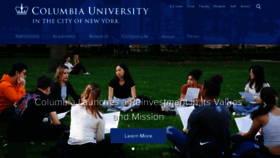 What Columbia.edu website looks like in 2024 