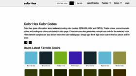 What Color-hex.com website looks like in 2024 
