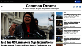 What Commondreams.org website looks like in 2024 