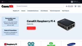 What Canakit.com website looks like in 2024 