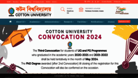 What Cottonuniversity.ac.in website looks like in 2024 