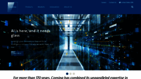 What Corning.com website looks like in 2024 