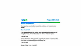 What Cox.net website looks like in 2024 