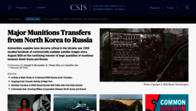 What Csis.org website looks like in 2024 