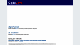 What Codejava.net website looks like in 2024 
