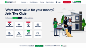 What Compareclub.com.au website looks like in 2024 