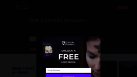 What Catholic.com website looks like in 2024 