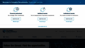 What Columbiathreadneedleus.com website looks like in 2024 