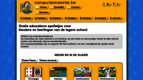 What Computermeester.be website looks like in 2024 