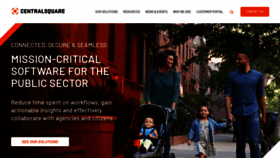What Centralsquare.com website looks like in 2024 