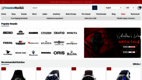 What Creationwatches.com website looks like in 2024 
