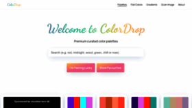 What Colordrop.io website looks like in 2024 