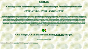 What Cvdf.de website looks like in 2024 